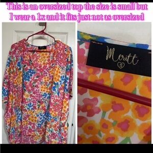 Meritt Floral Oversized Top